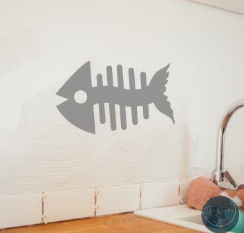 50099 - Fish matt vinyl wall art decal 700mm x 430mm